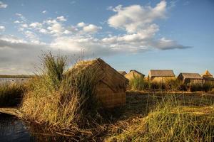 Lake Titicaca is the largest lake in South America and the highest navigable lake in the world. photo