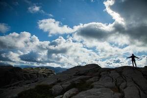 Colorful mountain scenes in Norway. Beautiful landscape of Norway, Scandinavia. Norway mountain landscape. Nature in summer. photo