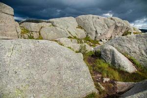 Colorful mountain scenes in Norway. Beautiful landscape of Norway, Scandinavia. Norway mountain landscape. Nature in summer. photo