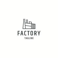 Factory logo icon design template flat vector illustration