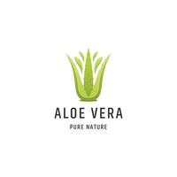 Aloe vera green nature logo icon design template vector illustration
