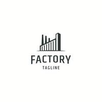 Factory logo icon design template flat vector illustration