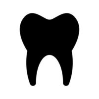 Tooth vector icon isolated on white background