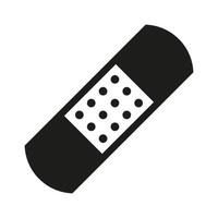 Plaster vector icon isolated on white background