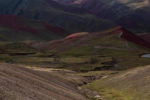 The Andes, Andes Mountains or Andean are the longest continental mountain range in the world. Beautiful mountain landscape in Peru photo