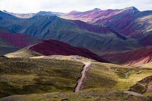 The Andes, Andes Mountains or Andean are the longest continental mountain range in the world. Beautiful mountain landscape in Peru photo