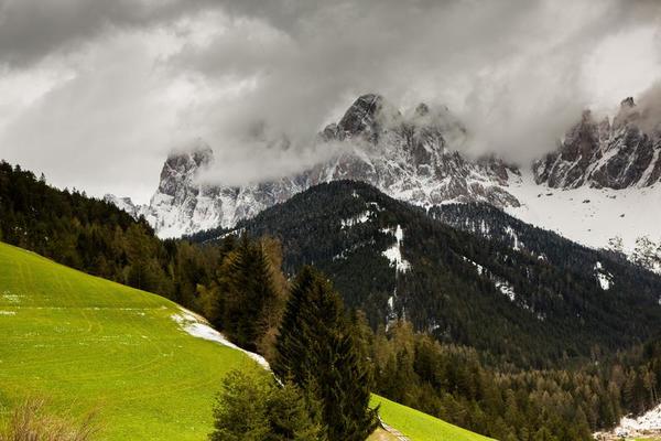 Beautiful mountain scenery in the Alps