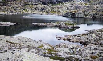 Colorful mountain scenes in Norway. Beautiful landscape of Norway, Scandinavia. Norway mountain landscape. Nature in summer. photo