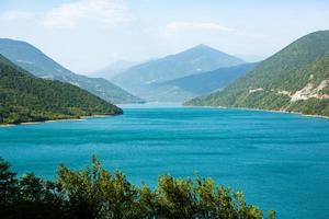 A beautiful landscape photography with Caucasus Mountains in Georgia. photo