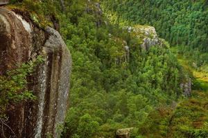 Colorful mountain scenes in Norway. Beautiful landscape of Norway, Scandinavia. Norway mountain landscape. Nature in summer. photo