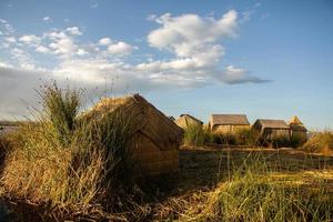 Lake Titicaca is the largest lake in South America and the highest navigable lake in the world. photo