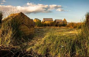 Lake Titicaca is the largest lake in South America and the highest navigable lake in the world. photo