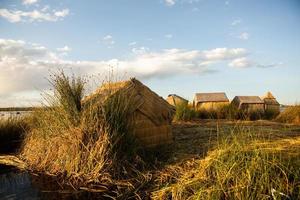 Lake Titicaca is the largest lake in South America and the highest navigable lake in the world. photo