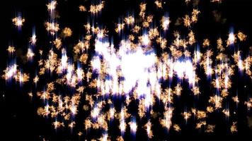 animation de brûlure de feu avec ligne de strie bleue video