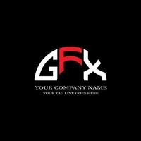 GFX letter logo creative design with vector graphic