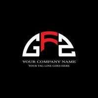 GFZ letter logo creative design with vector graphic