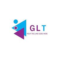 GLT letter logo creative design with vector graphic