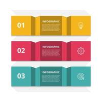 Infographic steps concept creative banner design vector