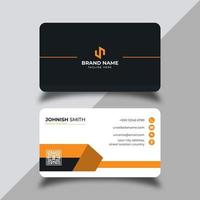 Modern professional business card design vector