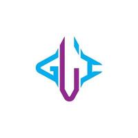 GLI letter logo creative design with vector graphic