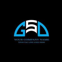 GSD letter logo creative design with vector graphic