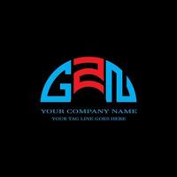 GZN letter logo creative design with vector graphic