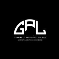 GPL letter logo creative design with vector graphic