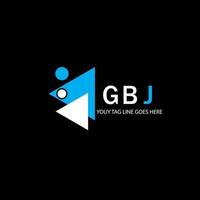 GBJ letter logo creative design with vector graphic