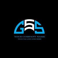 GSS letter logo creative design with vector graphic