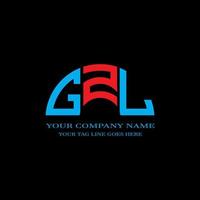 diseño creativo del logotipo de la letra gzl con gráfico vectorial vector