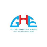 GHE letter logo creative design with vector graphic