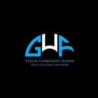 GUF letter logo creative design with vector graphic