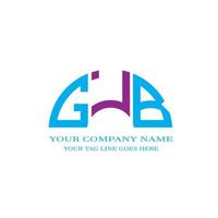 GJB letter logo creative design with vector graphic