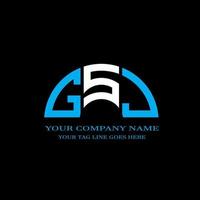 GSJ letter logo creative design with vector graphic