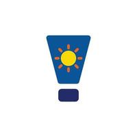 sun cream with white background vector