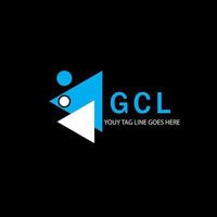 Diseño creativo del logotipo de la letra gcl con gráfico vectorial vector