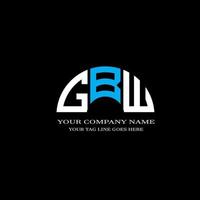 GBW letter logo creative design with vector graphic