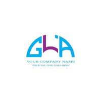 GLA letter logo creative design with vector graphic