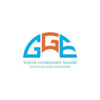 GGE letter logo creative design with vector graphic