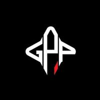 GPP letter logo creative design with vector graphic