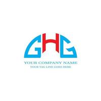 GHG letter logo creative design with vector graphic