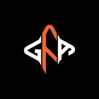 GFA letter logo creative design with vector graphic