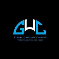 GUC letter logo creative design with vector graphic