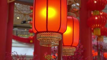 China lanterna vermelha led. video