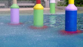 Water sprinkle splash at kids pool