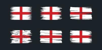 colección de banderas de inglaterra. bandera nacional vector