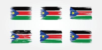 South Sudan Flag Collection. National Flag vector