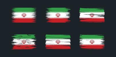 colección de banderas de irán. bandera nacional vector