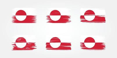 Greenland Flag Collection. National Flag vector