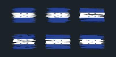 Honduras Flag Brush Collection. National Flag vector